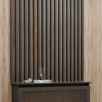 Интерьерная рейка STELLA Ривьера МДФ, 40x30x2700 мм, Black Edition, упаковка 4 шт. ЦБ-00007553