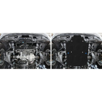 Защита радиатора и картера Rival для Toyota Land Cruiser 300 без KDSS 2021-, ST 1.8 мм 111.9551.1