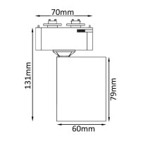Трековый светильник Crystal lux CLT 0.31 001 60 BL