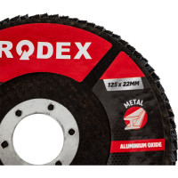 Круг лепестковый торцевой Rodex (125 мм; P40) Bull RZF0425