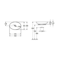 Раковина Villeroy & Boch Loop & Friends 56 4A470001 00279576