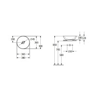 Раковина Villeroy & Boch Loop & Friends 38 4A450001 00279552