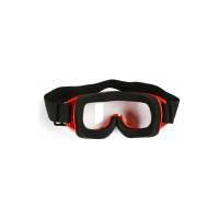 Очки-маска для езды на мототехнике СИМАЛЕНД стекло прозрачное, красные 3734826