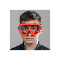 Очки-маска для езды на мототехнике СИМАЛЕНД стекло прозрачное, красные 3734826