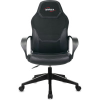 Компьютерное кресло BRABIX Alpha GM-018, ткань/экокожа, черное 532636