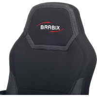 Компьютерное кресло BRABIX Alpha GM-018, ткань/экокожа, черное 532636