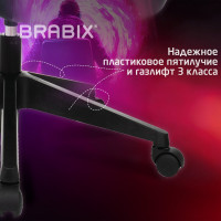 Компьютерное кресло BRABIX Alpha GM-018, ткань/экокожа, черное 532636