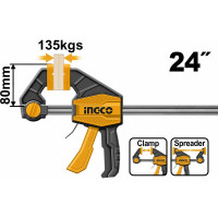 Быстрозажимная струбцина INGCO 80x600 мм HQBC24802