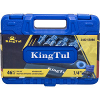 Набор инструмента KingTul 46пр., 1/4, 6-гран., 4-14мм KT-2462-5 EURO(51109)