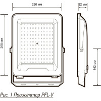 Светодиодный прожектор Jazzway PFL-V 200Вт 6500К IP65 ДО Pro 5039797