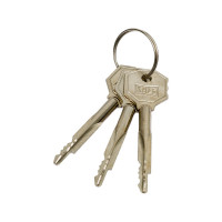 Врезной замок под крестообразный ключ KALE KILIT 156F, BS45, 21CP, 3K, SP, Ros, STB 156F0000003