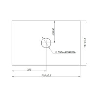 Столешница ALLEN BRAU Reality 1.32022.G-S 70 grey structure 00274549