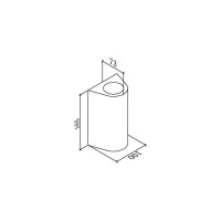 LED светильник настенный DesignLed LWA0148B-BL-WW Черный 12Вт 3000 К 00-00002805