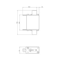 Низковольтная плавкая вставка Siemens GLGG Типоразмер 00, Iном.100A, Uном.500В 3NA3830