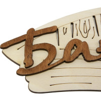 Табличка для бани Банная линия Банька 22x13 см, береза 12-628