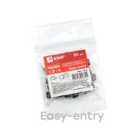 Штыревой втулочный изолированный наконечник EKF PROxima НШвИ 1,5-8, 50шт nhvi-1.5-8