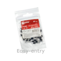 Штыревой втулочный изолированный наконечник EKF НШвИ 1,5-12, 50шт. PROxima nhvi-1.5-12