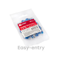 Штыревой втулочный изолированный наконечник EKF НШвИ 2,5-12, 50 шт. PROxima nhvi-2.5-12