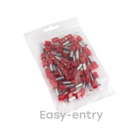 Штыревой втулочный изолированный наконечник EKF PROxima НШвИ 10,0-12,  50 шт. nhvi-10.0-12