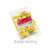 Штыревой втулочный изолированный наконечник EKF PROxima НШвИ 6,0-12, 50 шт. nhvi-6.0-12