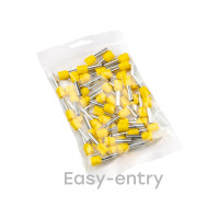 Штыревой втулочный изолированный наконечник EKF PROxima НШвИ 6,0-12, 50 шт. nhvi-6.0-12