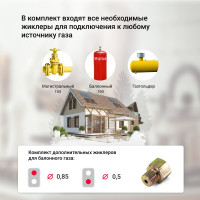 Газовая варочная панель SImfer с автоподжигом, серебристый H30V20M411