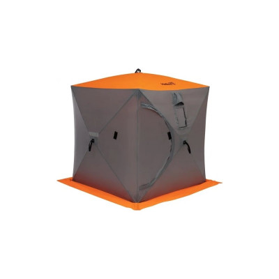Зимняя палатка Helios Куб HS-ISC-150OLG 1.5x1.5 м, оранжевый/серый 186985