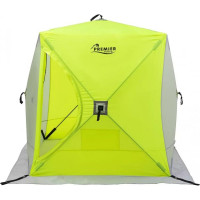 Зимняя палатка Premier fishing PR-ISC-150YLG PREMIER Куб, 1.5x1.5 м, желтый/серый 186254