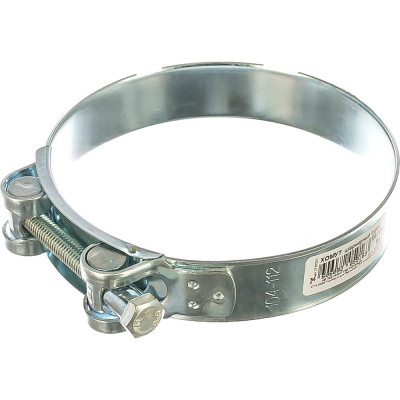 Шарнирный хомут Стройбат оцинкованный 104-112мм 35030