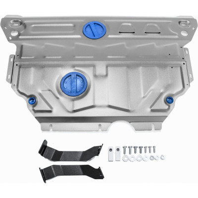 Защита картера и КПП Rival для Skoda Octavia 2013-2017/Octavia 2017-н.в, алюминий 4 мм 333.5114.1