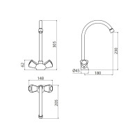 Смеситель для кухни H2O by Damixa Object, HFON00000