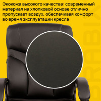 Компьютерное офисное кресло руководителя BRABIX Vector EX-559, с подлокотниками, экокожа премиум 531385