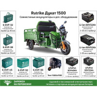 Трицикл RUTRIKE Дукат 1500 60V1000W серый 021346-2054