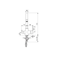 Смеситель для кухонной мойки VIDIMA UNO BA356AA 00000068759