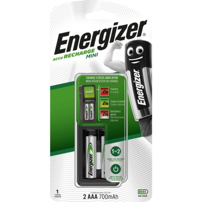 Зарядное устройство Energizer mini + 2 х AAA 700 mAh Pre-Ch E300701400