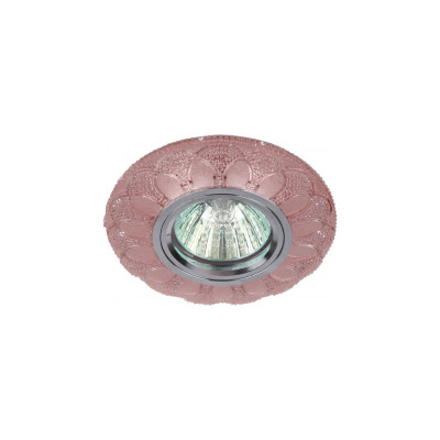 Светильник ЭРА DK LD5 PK/WH декор cо светодиодной подсветкой MR16, розовый Б0028089