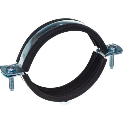 Металлический сантехнический хомут для труб с гайкой СВК М8 73-80, 2 1/2 дюйма, набор 2 шт SVK-Fe2065М8