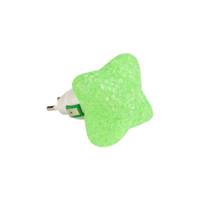 Светильник-ночник Uniel DTL-309-Звездочка/GREEN/1LED/0,1W 10335