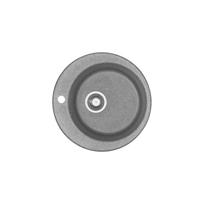 Кухонная Мойка AQUATON Иверия Кругл. 480мм.серая NEW 00034182 1A711032IV230