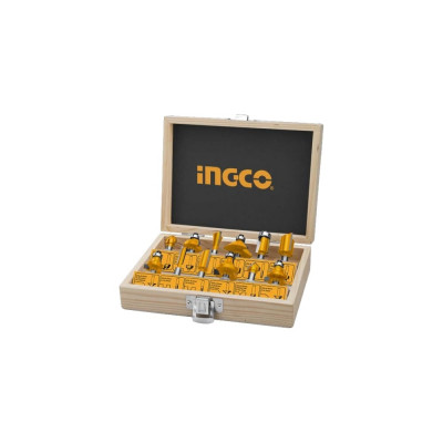 Набор фрез (12 шт; хв-к 6 мм) INGCO AKRT1201