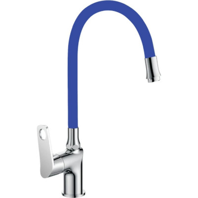 Кухонный смеситель OUTE T30293B-3 с гибким изливом, голубой