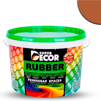 Резиновая краска SUPER DECOR №18 Кирпич, 12 кг 4630024701537