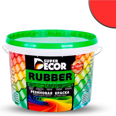 Резиновая краска SUPER DECOR №05 Алые паруса, 12 кг 4630024700493