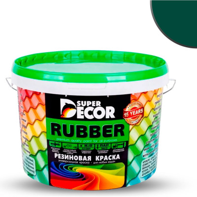 Резиновая краска SUPER DECOR №14 Изумруд, 12 кг 4630024701216
