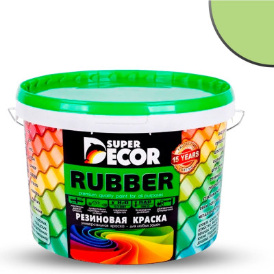 Резиновая краска SUPER DECOR №20 Фисташка, 12 кг 4630024701698