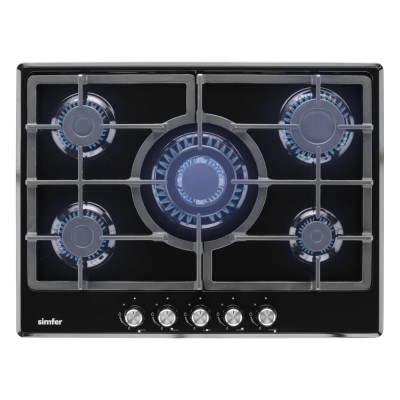 Газовая варочная поверхность SImfer газ-контроль, wok конфорка H70W51B522