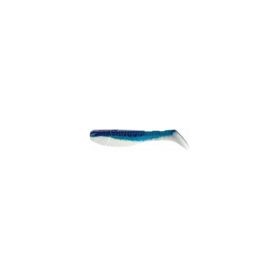 Виброхвост Helios hs-4-026 chubby 3.55"/9 см, blue sparkles/white, 5шт 00000131747
