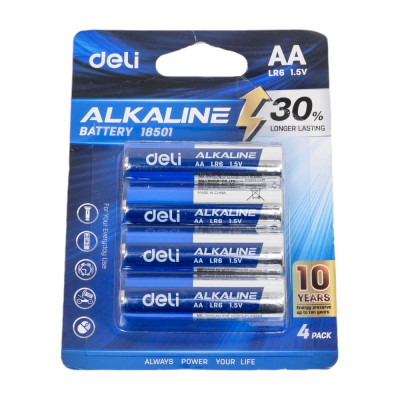 Батарейки DELI E18501 AA LR6 1.5v (4 шт) 103588