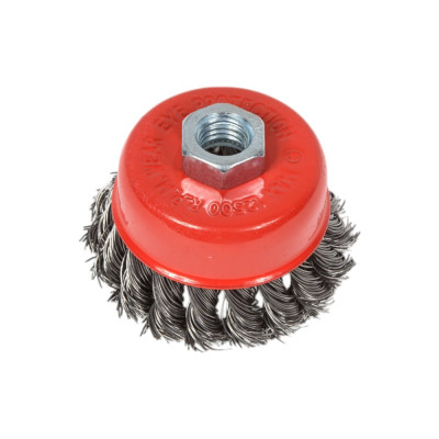 Щетка чашечная крученая проволока стальная 75 мм, М14 для УШМ HEADROCK 980-111-075