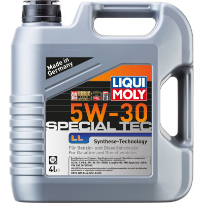 Моторное масло LIQUI MOLY Special Tec LL НС-синтетическое, 5W-30, SL, A3/B4, 4 л 2339
